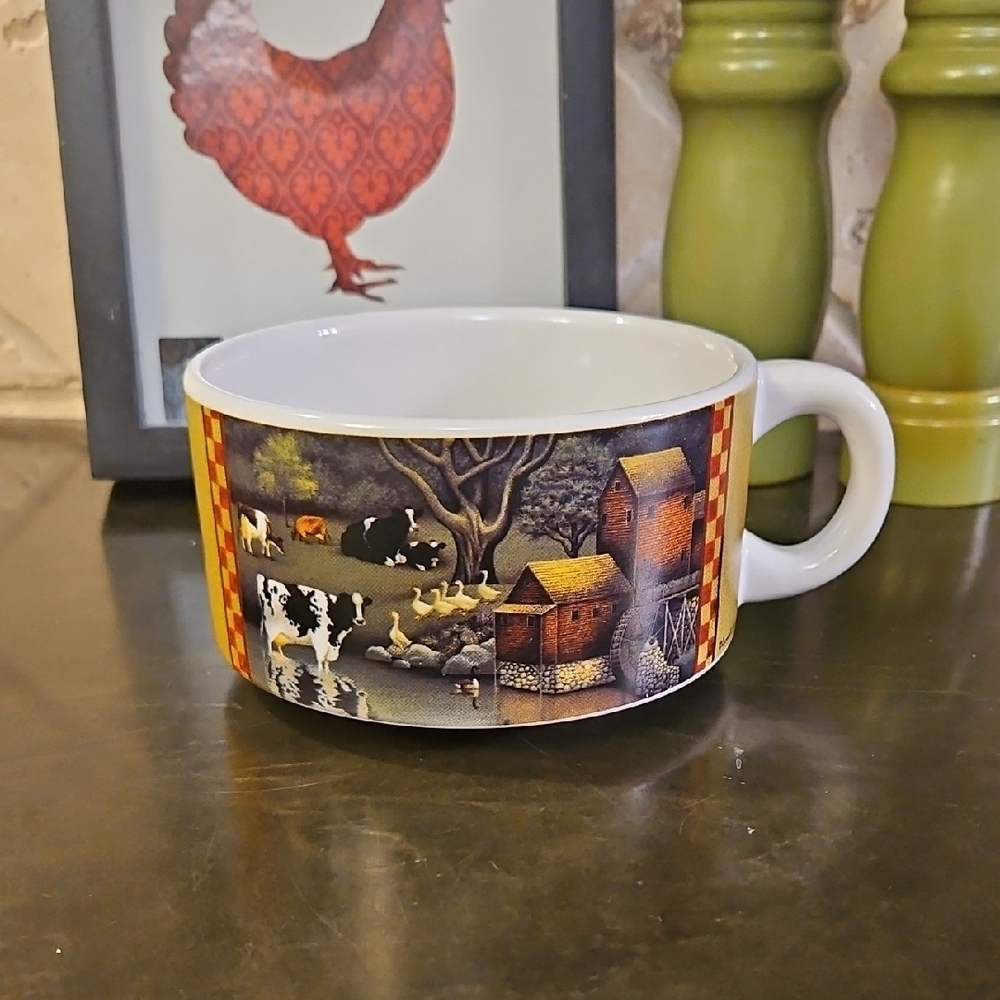 Vintage Lowell Herrero Americana Country Farm Scene